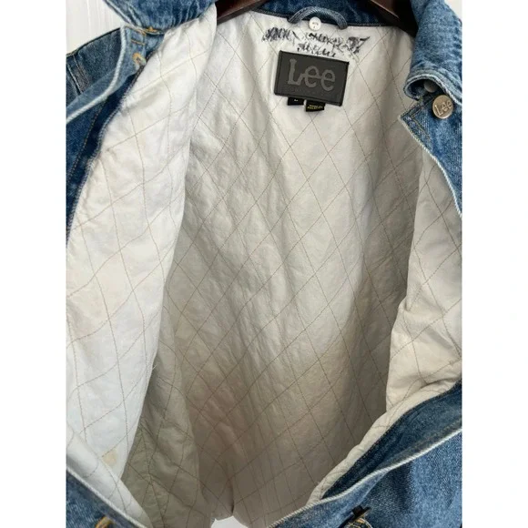 Lee Womens Denim Chore Jacket Quilted Lining - Picture 4 of 8